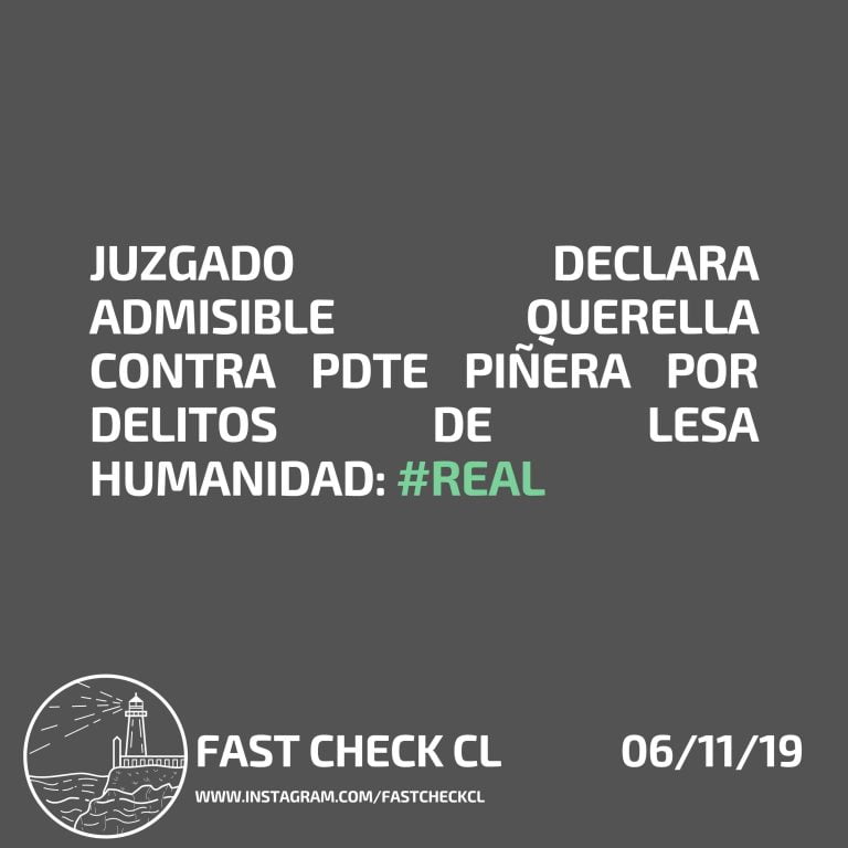 Lee más sobre el artículo Juzgado declara admisible querella contra el presidente Piñera por delitos de lesa humanidad