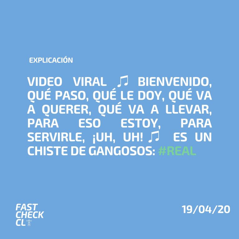 Lee más sobre el artículo Video viral ♫Bienvenido, qué paso, qué le doy, qué va a querer, qué va a llevar, para eso estoy, para servirle, ¡uh, uh!♫ es un chiste de gangosos: #Real