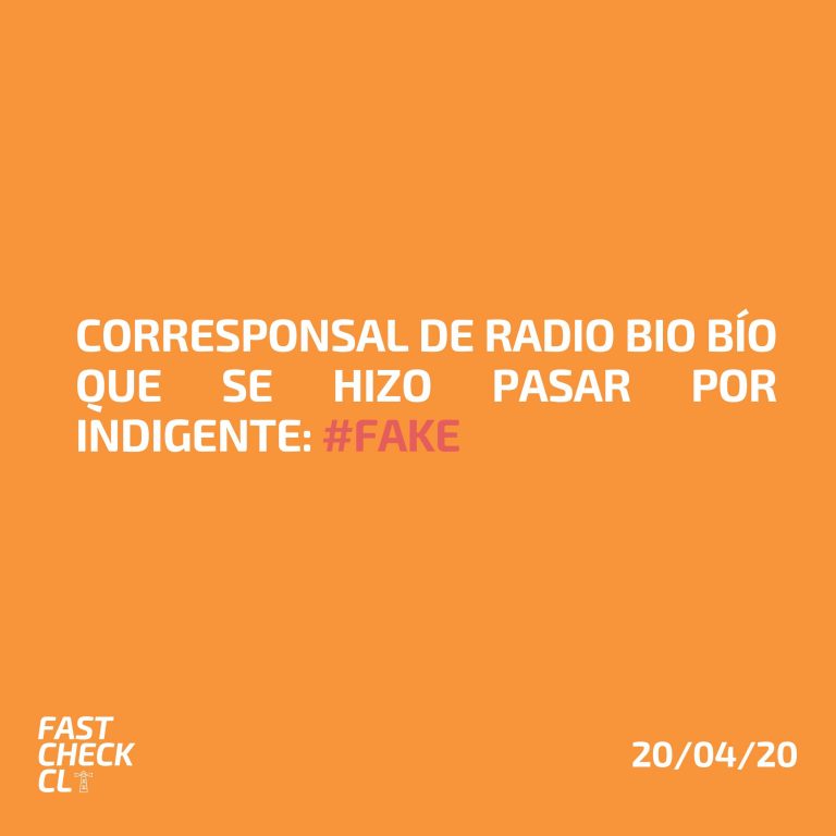 Lee más sobre el artículo Corresponsal de Radio Bio Bío que se hizo pasar por indigente: #Fake