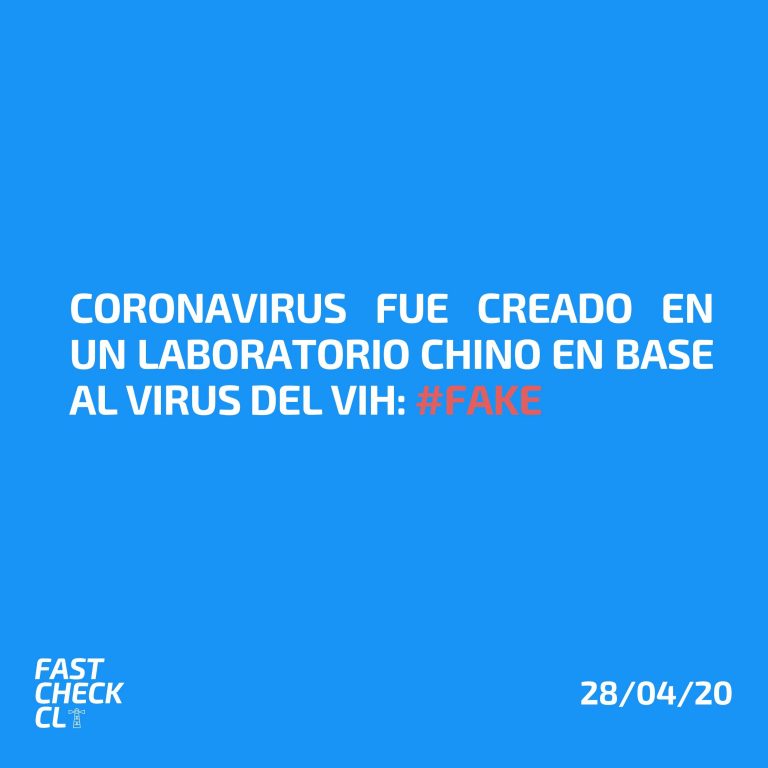 Lee más sobre el artículo Coronavirus fue creado en un laboratorio chino en base al virus del VIH: #Fake