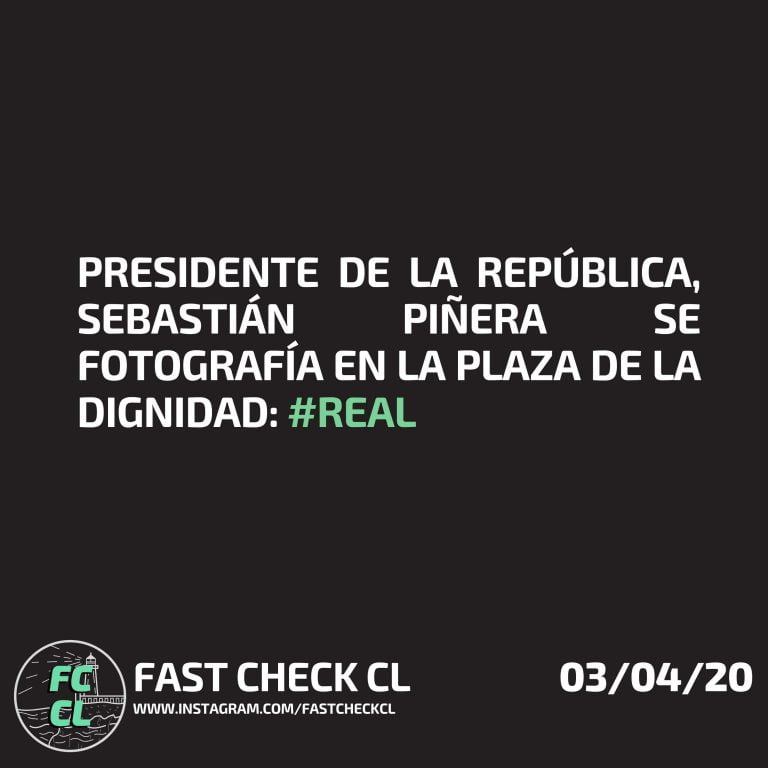 Lee más sobre el artículo Presidente de la República, Sebastián Piñera se fotografía en la Plaza de la Dignidad: #Real