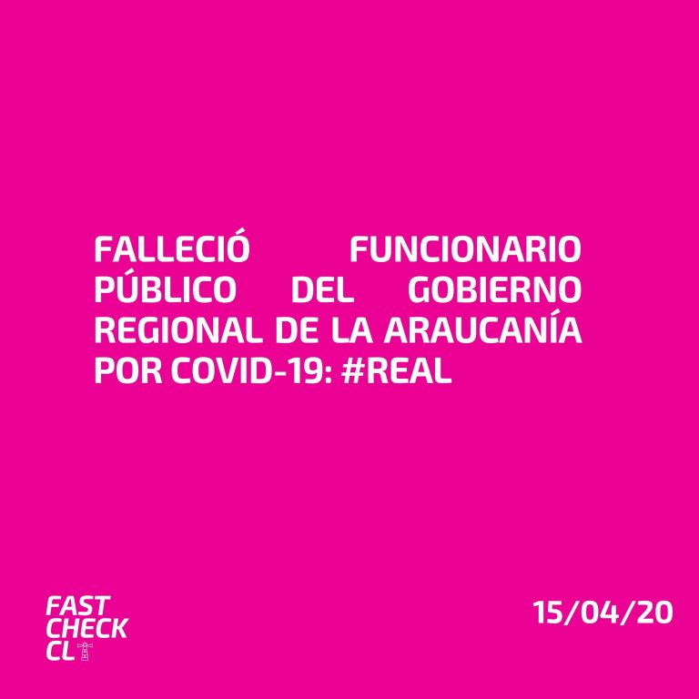 Lee más sobre el artículo Falleció funcionario público del gobierno regional de la Araucanía producto del #Covid-19: #Real