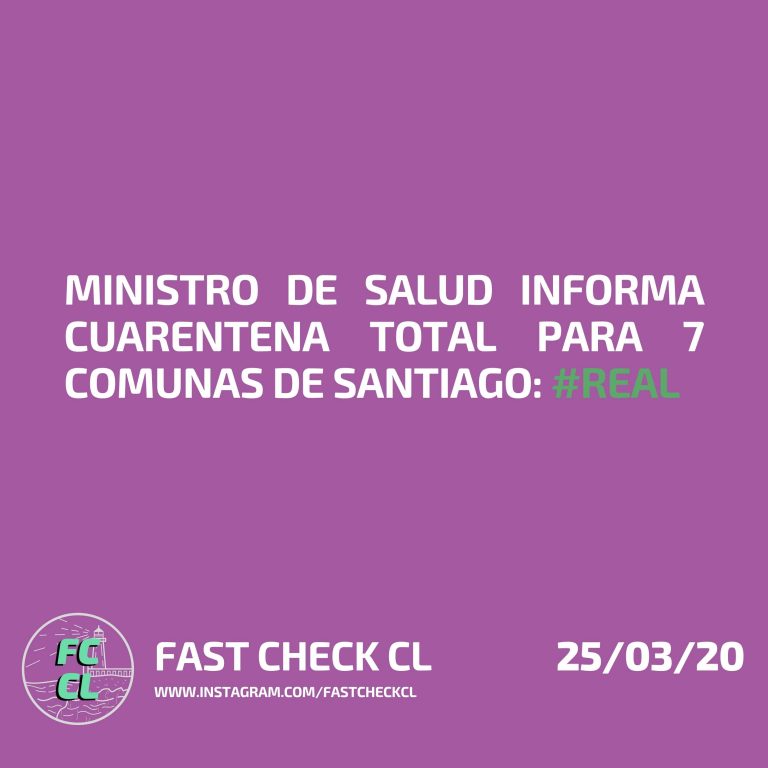 Lee más sobre el artículo Ministro de Salud informa cuarentena total para 7 comunas de santiago: #Real