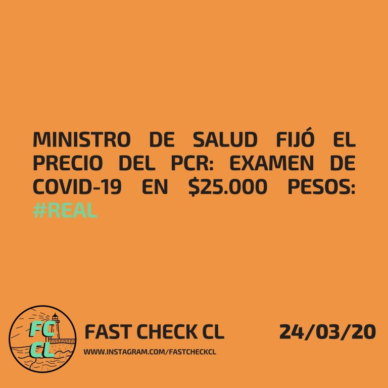 Lee más sobre el artículo Ministro de Salud fijó el precio del PCR: examen de Covid-19 en $25.000: #Real