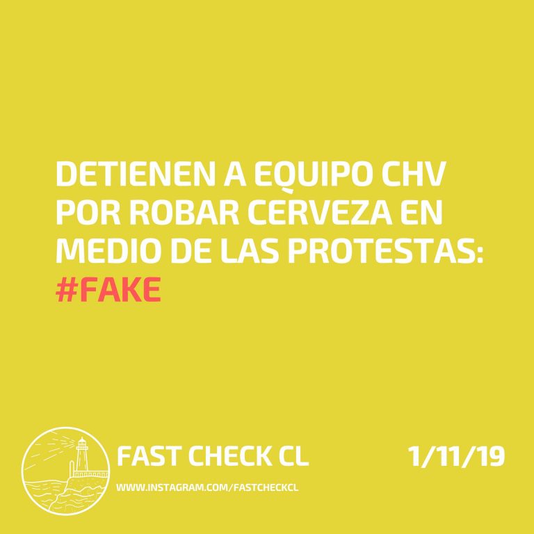 Lee más sobre el artículo Detienen a equipo CHV por robar cerveza en medio de las protestas: #Impreciso