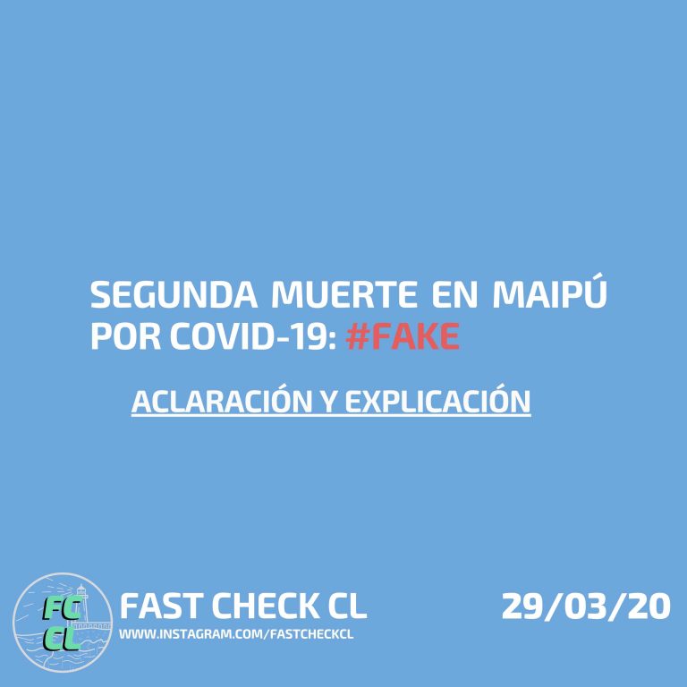 Lee más sobre el artículo Segunda muerte en maipú por covid-19: #Fake