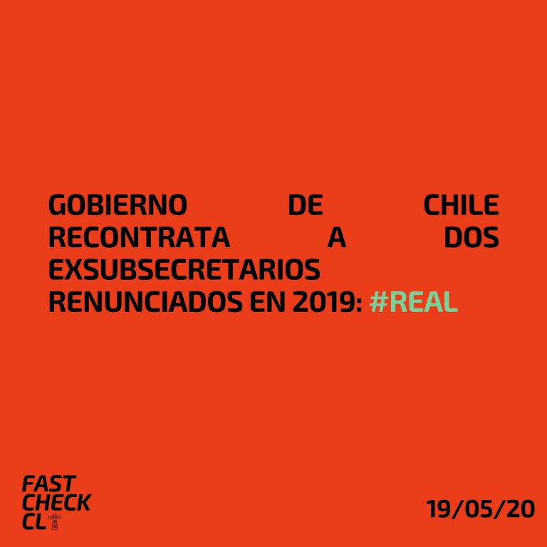 Lee más sobre el artículo Gobierno de Chile recontrata a dos exsubsecretarios renunciados en 2019: #Real