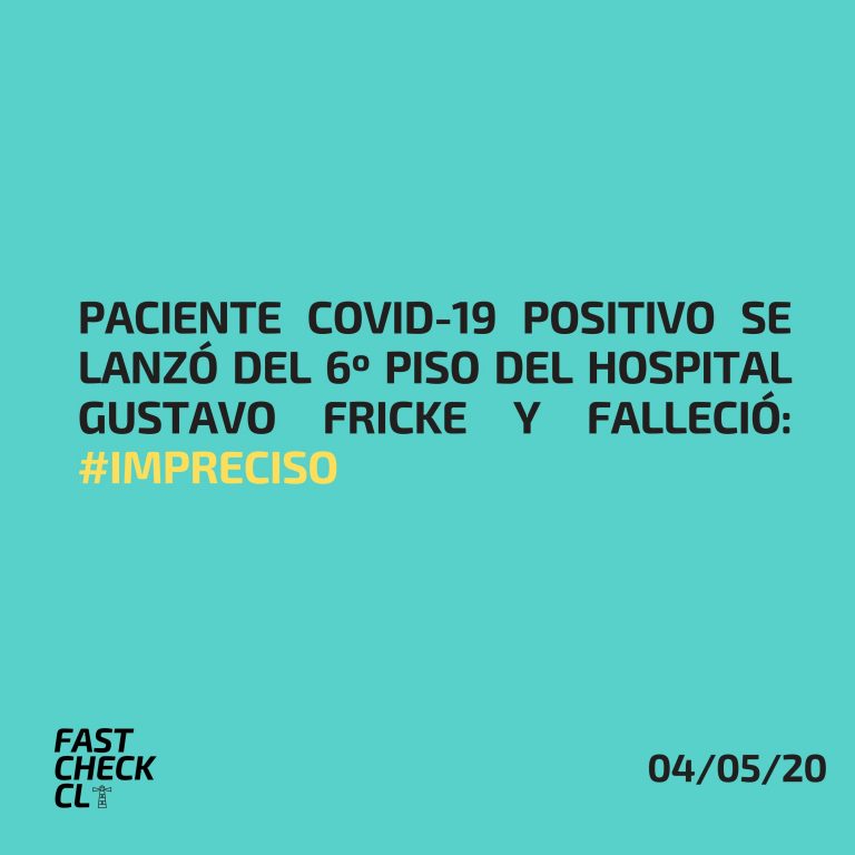 Lee más sobre el artículo Paciente Covid-19 positivo se lanzó del 6º piso del Hospital Gustavo Fricke y falleció: #Impreciso
