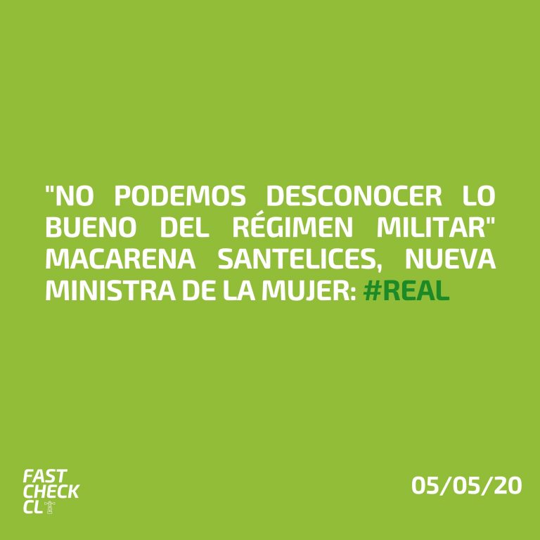Lee más sobre el artículo “No podemos desconocer lo bueno del régimen militar” Macarena Santelices: #Real
