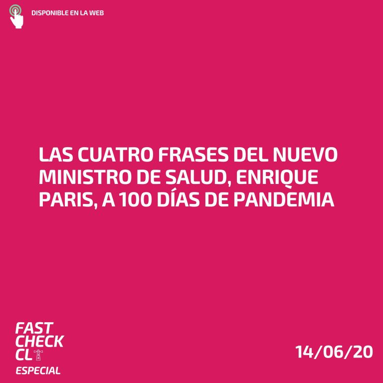 Lee más sobre el artículo Las cuatro frases del nuevo ministro de Salud, Enrique Paris, a 100 días de Pandemia
