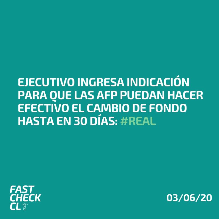 Lee más sobre el artículo Ejecutivo ingresa indicación para que las AFP puedan hacer efectivo el cambio de fondo hasta en 30 días: #Real