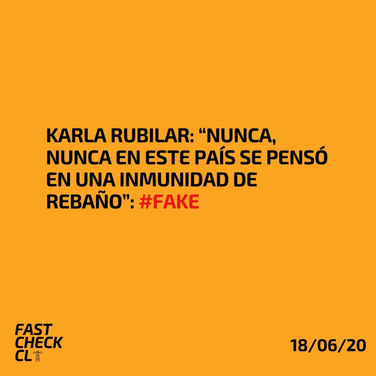Lee más sobre el artículo Karla Rubilar: “Nunca, nunca en este país se pensó en una Inmunidad de Rebaño”: #Fake