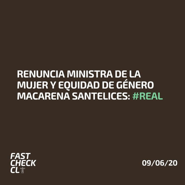 Lee más sobre el artículo Renuncia Ministra de la Mujer y Equidad de Género Macarena Santelices: #Real