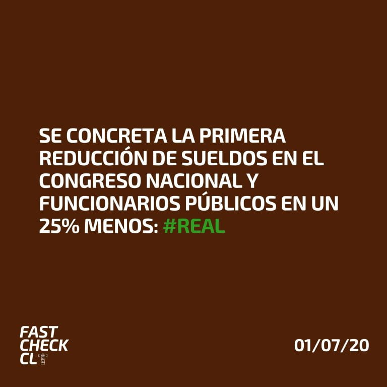 Lee más sobre el artículo Se concreta la primera reducción de sueldos en el Congreso Nacional y funcionarios públicos en un 25% menos: #Real