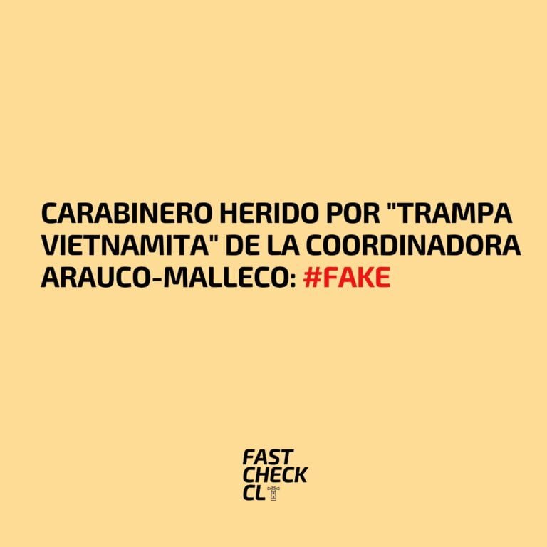 Lee más sobre el artículo Carabinero herido por “trampa vietnamita” de la Coordinadora Arauco-Malleco: #Fake