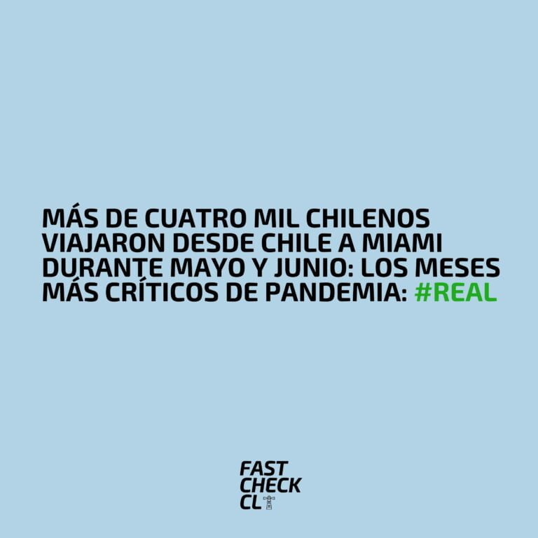 Lee más sobre el artículo Más de cuatro mil chilenos viajaron desde Chile a Miami durante mayo y junio: los meses más críticos de pandemia: #Real