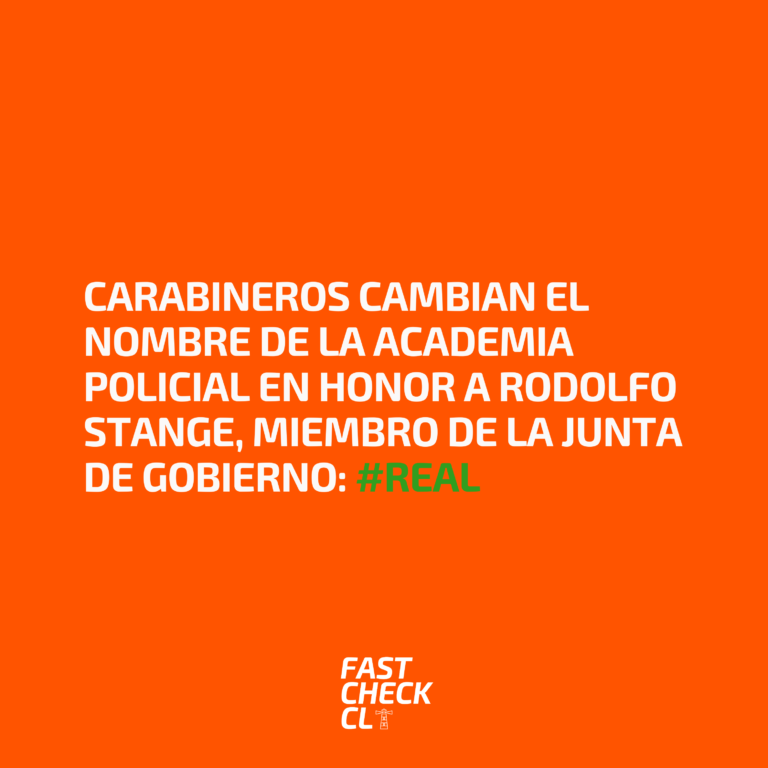 Lee más sobre el artículo Carabineros cambian el nombre de la Academia Policial en honor a Rodolfo Stange, miembro de la Junta de Gobierno: #Real