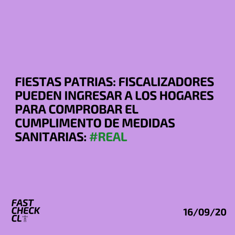 Lee más sobre el artículo Fiestas Patrias: Fiscalizadores pueden ingresar a los hogares para comprobar el cumplimento de medidas sanitarias: #Real