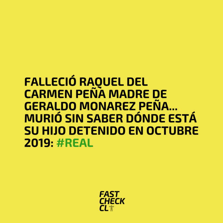 Lee más sobre el artículo Falleció Raquel del Carmen Peña madre de Geraldo Monarez Peña… murió sin saber dónde está su hijo detenido en octubre 2019: #Real
