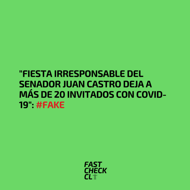 Lee más sobre el artículo “Fiesta irresponsable del senador Juan Castro deja a más de 20 invitados con Covid-19”: #Fake