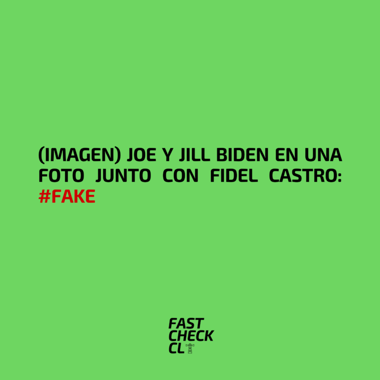 Lee más sobre el artículo (Imagen) Joe y Jill Biden en una foto junto con Fidel Castro: #Fake