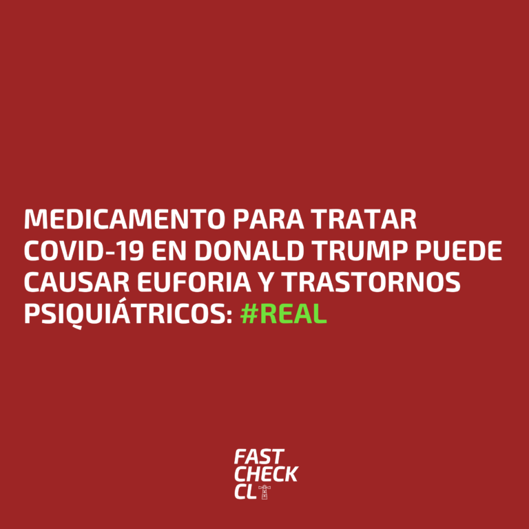 Lee más sobre el artículo Medicamento para tratar Covid-19 en Donald Trump puede causar euforia y trastornos psiquiátricos: #Real