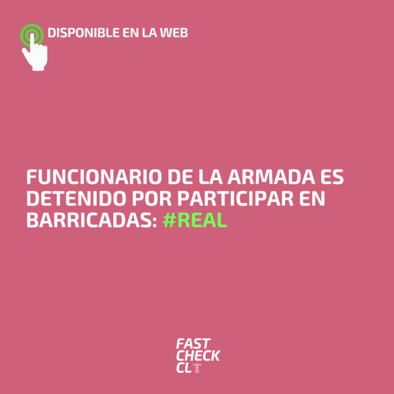 Lee más sobre el artículo Funcionario de la Armada es detenido por participar en barricadas: #Real