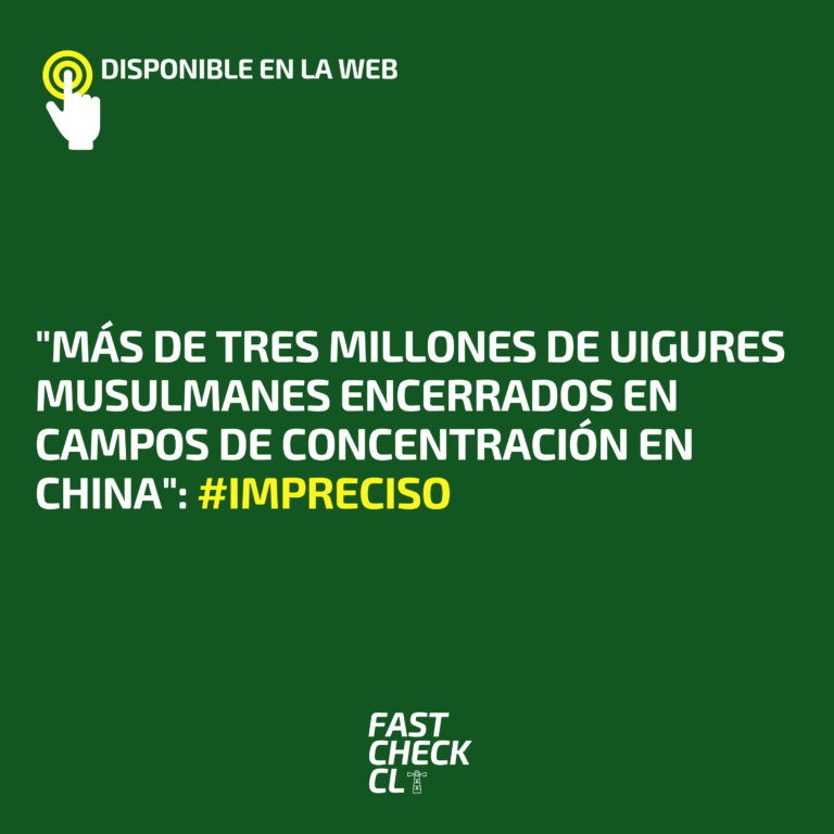 Lee más sobre el artículo “Más de tres millones de uigures musulmanes encerrados en campos de concentración en China”: #Impreciso