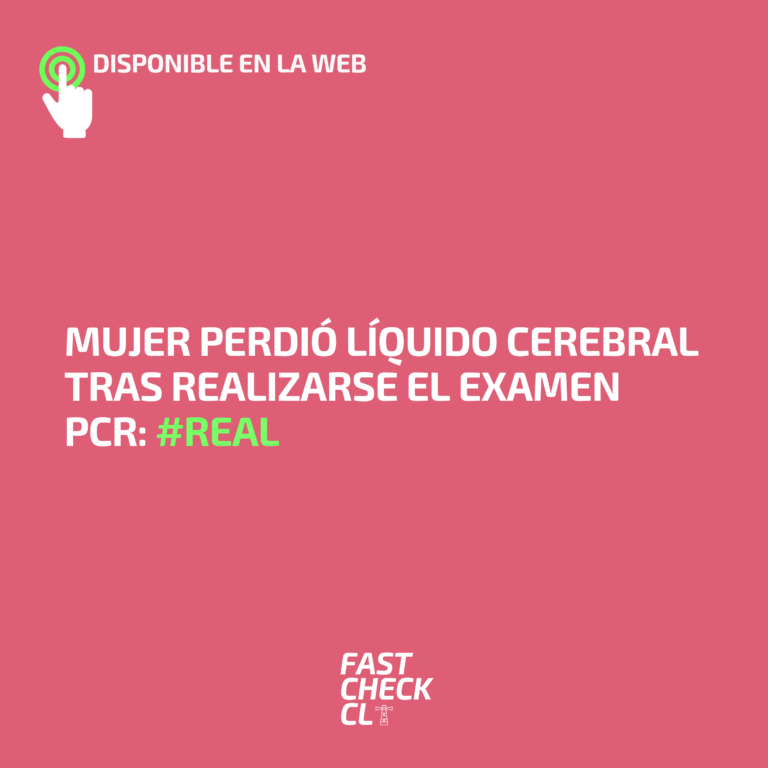Lee más sobre el artículo Mujer perdió líquido cerebral tras realizarse el examen PCR: #Real