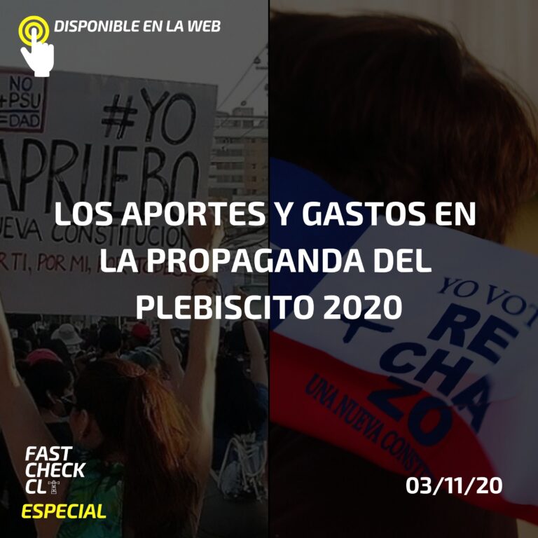 Lee más sobre el artículo Los aportes y gastos en la propaganda del Plebiscito 2020