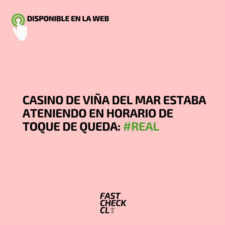 Lee más sobre el artículo Casino de Viña del Mar estaba ateniendo en horario de toque de queda: #Real
