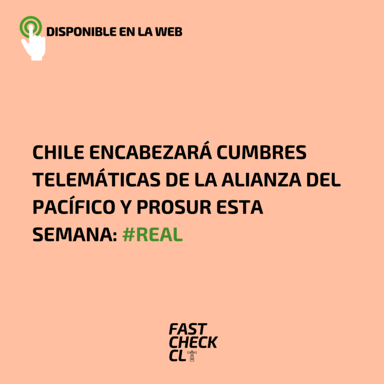 Lee más sobre el artículo Chile encabezará cumbres telemáticas de la Alianza del Pacífico y Prosur esta semana: #Real