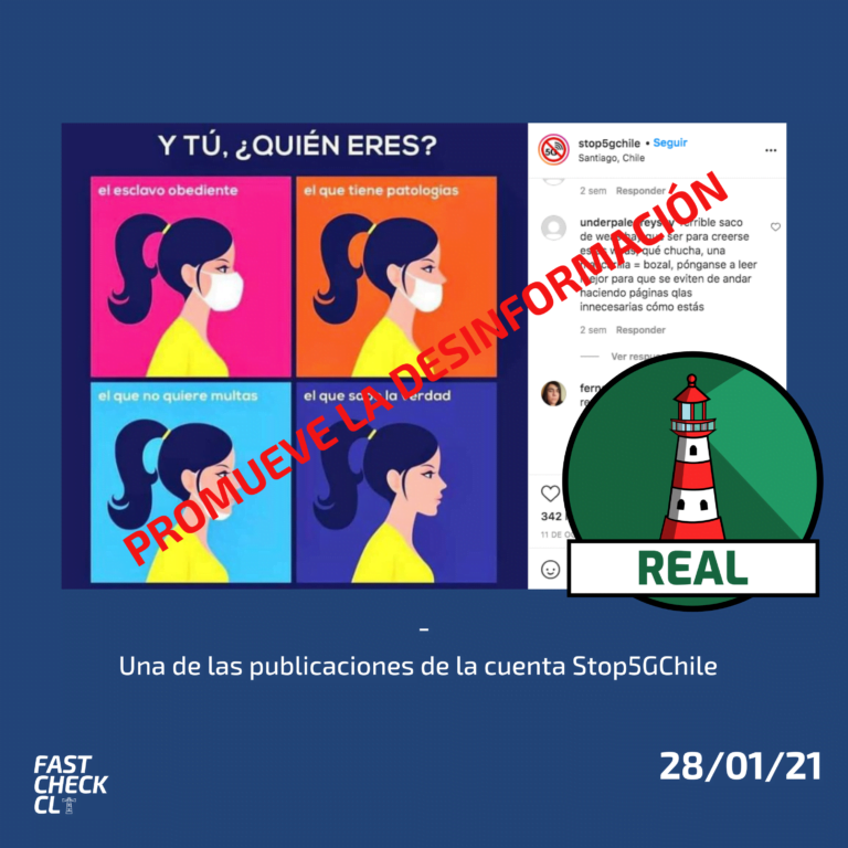 Lee más sobre el artículo Cuenta de Instagram stop5gchile promueve la desinformación: #Real