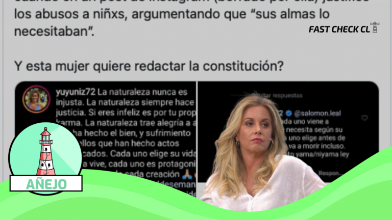 Lee más sobre el artículo (Twitter) “Ya que estamos hablando de la Yuyuniz Navas recordemos cuando en un post de Instagram (Borrado por ella) justificó los abusos a niñxs, argumentando que ‘sus almas lo necesitaban'”: #Añejo