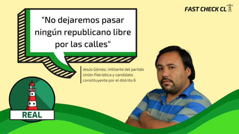 Lee más sobre el artículo Constituyente del Distrito 6, Jesús Gómez: «No dejaremos pasar ningún republicano libre por las calles»: #Real