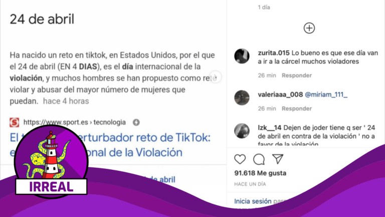 Lee más sobre el artículo (TikTok) El 24 de abril es el Día Internacional de la Violación: #Irreal