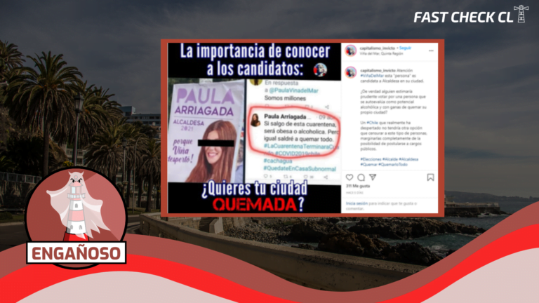 Lee más sobre el artículo Candidata a alcaldesa por Viña del Mar, Paula Arriagada quiere quemar la ciudad: #Engañoso