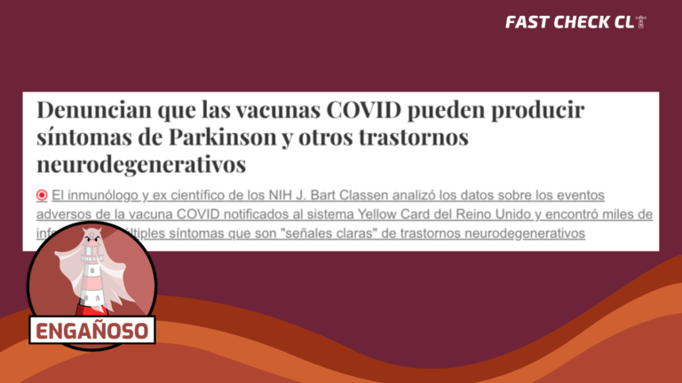 Lee más sobre el artículo Las vacunas Covid-19 pueden producir síntomas de Parkinson y otros trastornos neurodegenerativos: #Engañoso