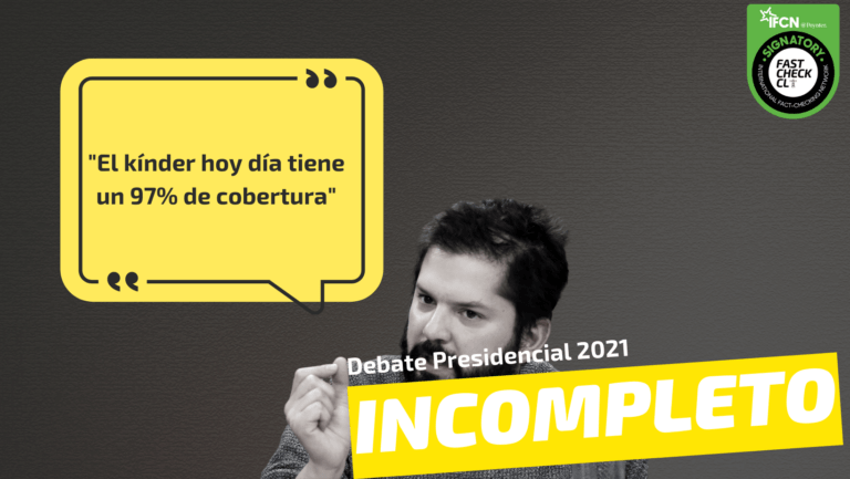 Lee más sobre el artículo “El kínder hoy día tiene un 97% de cobertura”: #Incompleto
