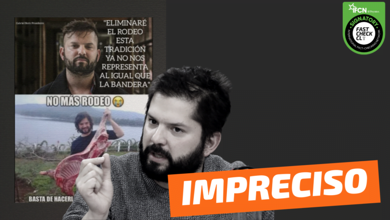 Lee más sobre el artículo Gabriel Boric: “Eliminaré el rodeo, esta tradición ya no nos representa al igual que la bandera”: #Impreciso