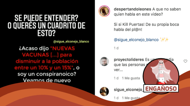 Lee más sobre el artículo Bill Gates dijo que si hacíamos un gran trabajo con las vacunas podríamos disminuir a la población en un 10% o 15%: #Engañoso