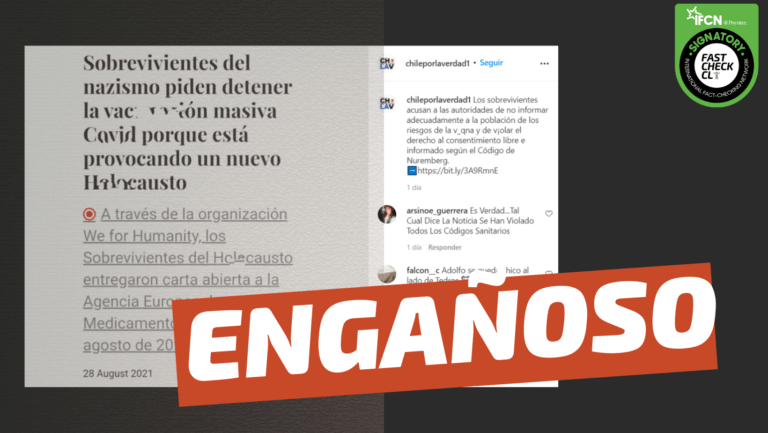 Lee más sobre el artículo Carta de holocaustos: “Los 22 terribles efectos secundarios de las vacunas”: #Engañoso