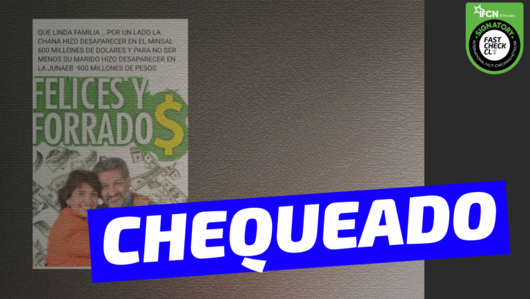 Lee más sobre el artículo “Yasna Provoste hizo desaparecer en el Minsal 600 millones de dólares y para no ser menos, su marido hizo desaparecer en la Junaeb 900 millones de pesos”: #Chequeado