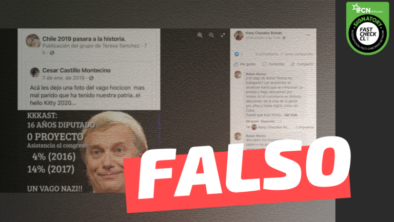 Lee más sobre el artículo José Antonio Kast cuando fue diputado no presentó ningún proyecto y tuvo una asistencia del 4% en 2016 y del 14% en 2017: #Falso