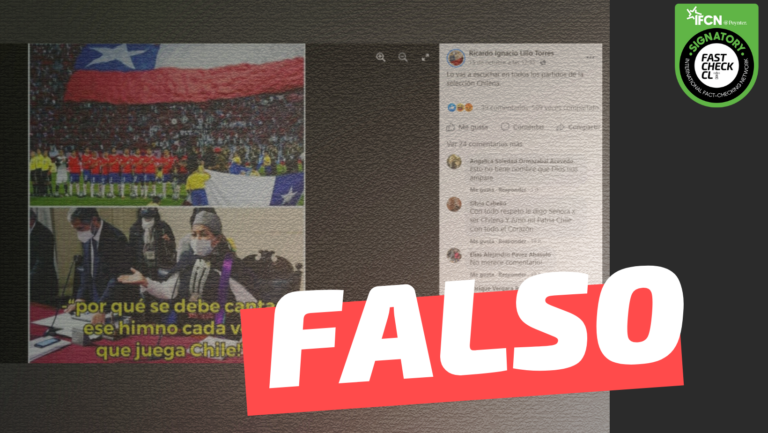 Lee más sobre el artículo Elisa Loncon: “Por qué se debe cantar ese himno cada vez que juega Chile”: #Falso