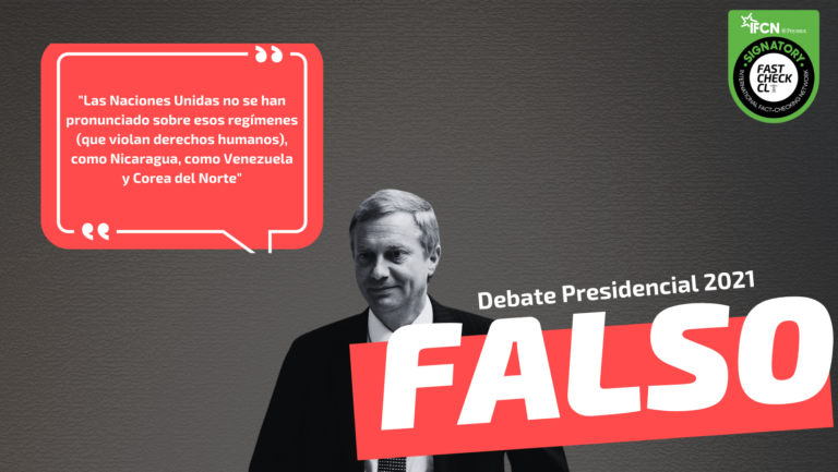 Lee más sobre el artículo “Las Naciones Unidas no se han pronunciado sobre esos regímenes (que violan derechos humanos), como Nicaragua, como Venezuela y Corea del Norte”: #Falso