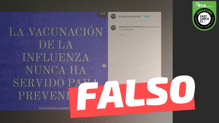 Lee más sobre el artículo “La vacunación de la influenza nunca ha servido para prevenirla”: #Falso