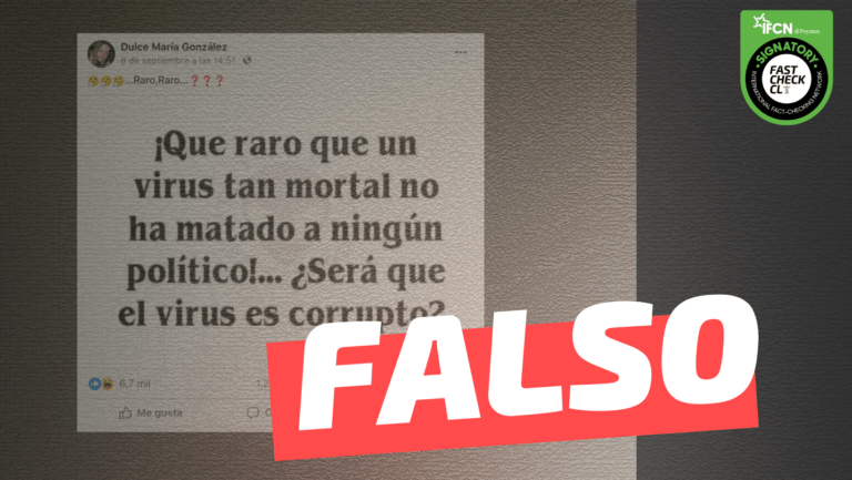 Lee más sobre el artículo Covid-19 no ha matado a ningún político: #Falso