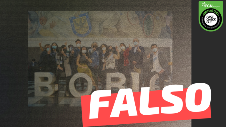 Lee más sobre el artículo (Imagen) Constituyentes posan en una estructura que dice “Boric”: #Falso