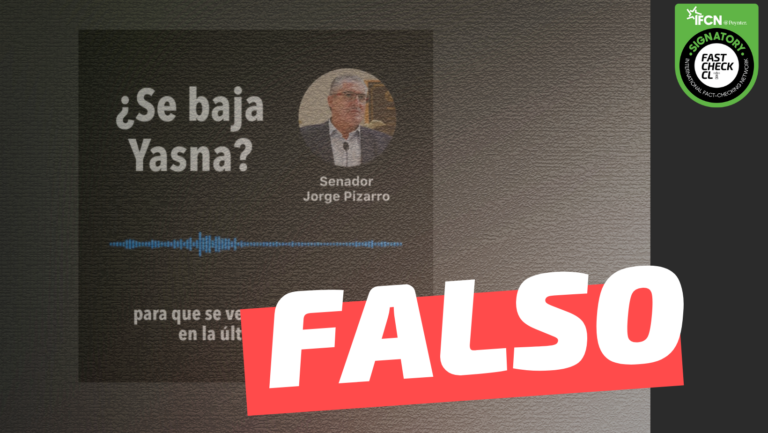 Lee más sobre el artículo (Audio del senador Jorge Pizarro) Yasna Provoste baja su candidatura: #Falso